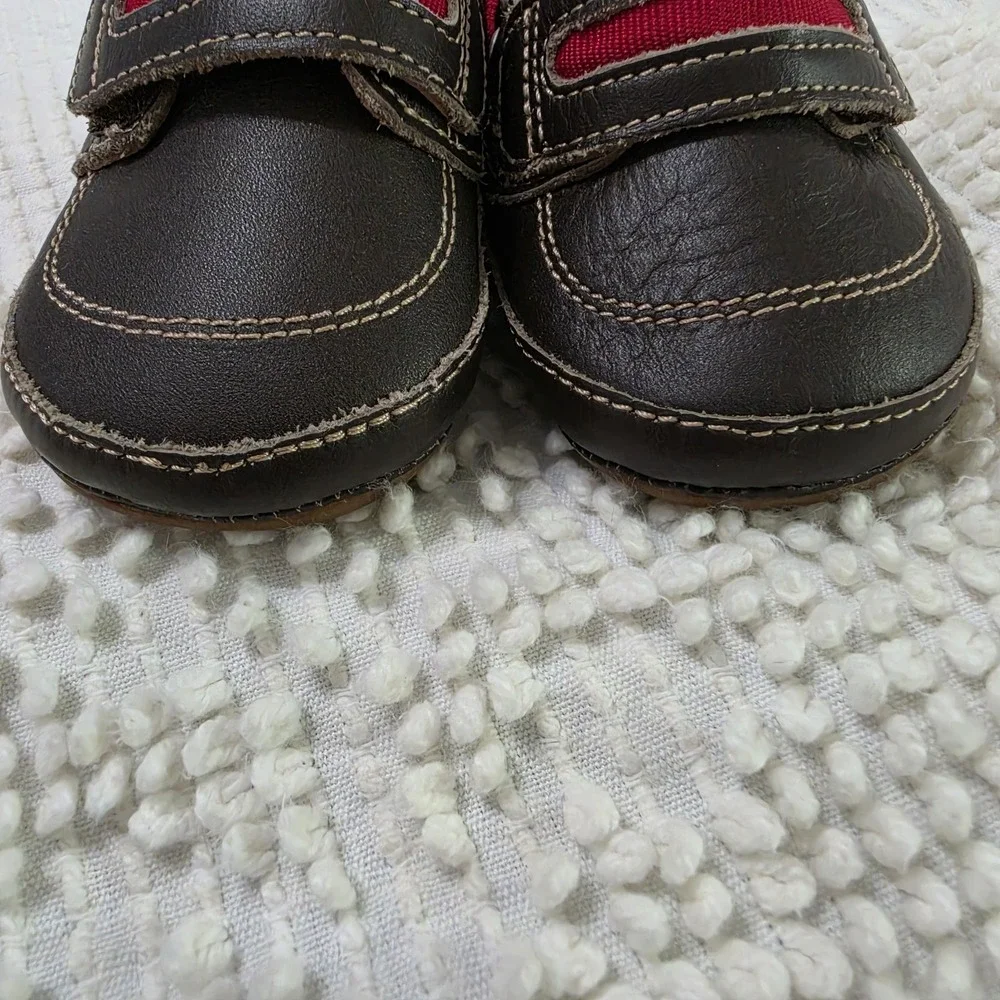 Umi Baby Infant  Brown Leather Shoes Booties US 3.5 Unisex Newborn